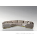 Modern luxury modern velvet fabric sectional sofa